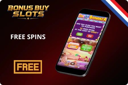Sweet Bonanza free spins kopen: bevestigingsscherm van de bonus buy op mobiel