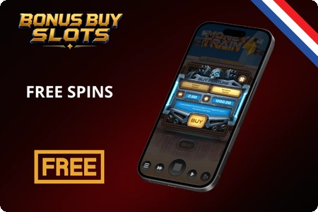 Money Train 4 free spins kopen: menu met koopopties op mobiel