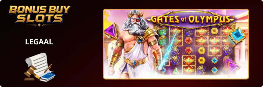 Is Gates of Olympus legaal: Zeus naast het speelveld met edelstenen